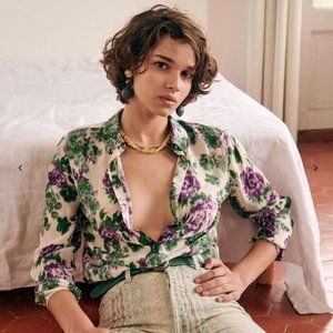 Sezane - ANN SHIRT - Silk shirt - 34 - new w/ tag
